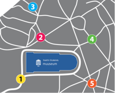 Site plan for installation on Toomemägi Hill